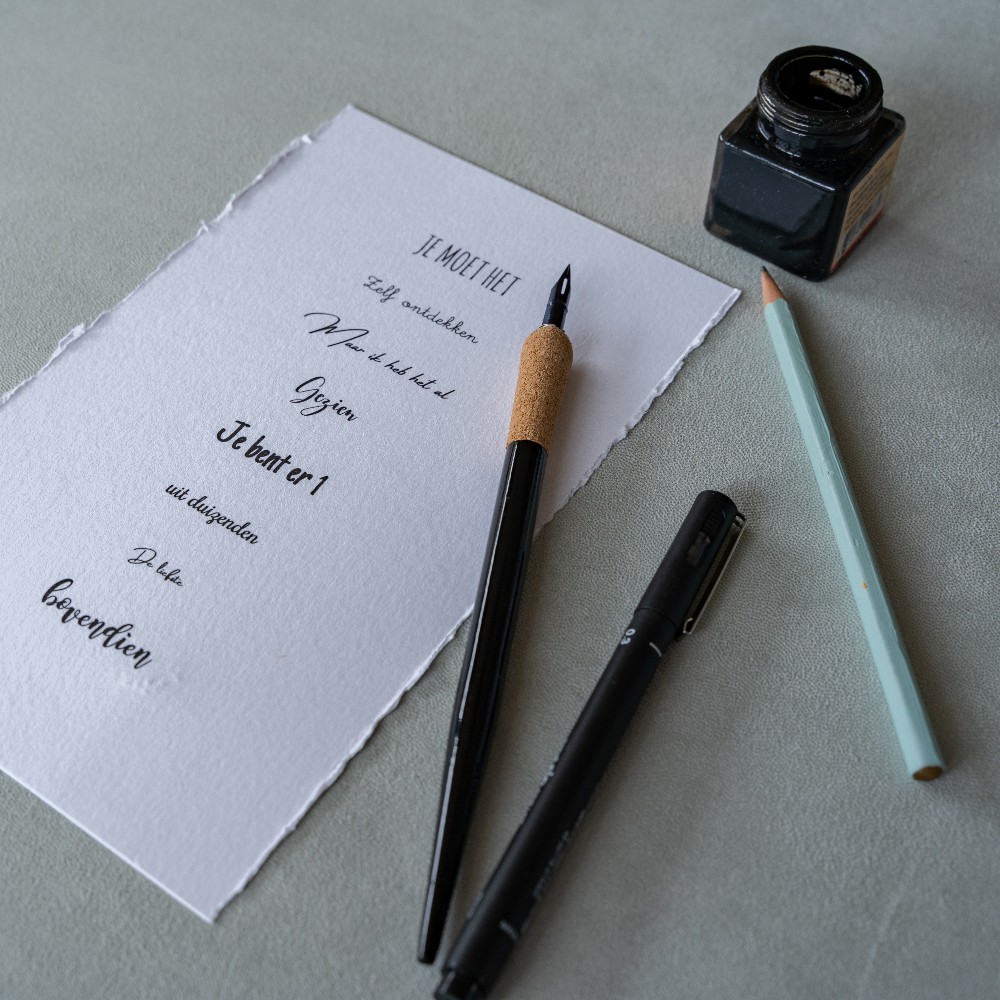 Welke lettertypes passen bij je geboortekaartje of trouwkaart